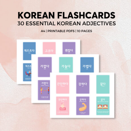 30 Essential Korean Adjectives For Beginners (Printables)